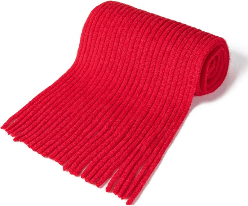 BEARUN Kids Knit Scarf Winter Fashion Solid Color Toddler Baby Scarves Neck Warmer Tassel Scarf for Boys Girls - Image 3